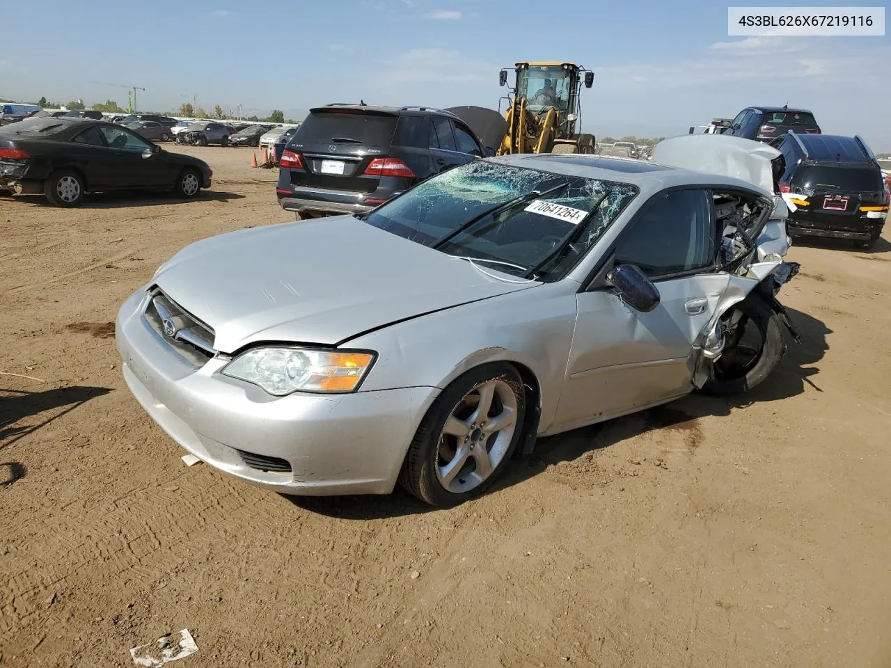 2006 Subaru Legacy 2.5I Limited VIN: 4S3BL626X67219116 Lot: 70641264