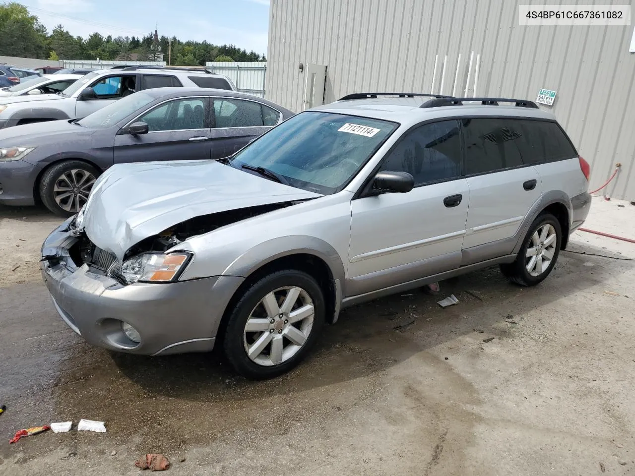 2006 Subaru Legacy Outback 2.5I VIN: 4S4BP61C667361082 Lot: 71121114