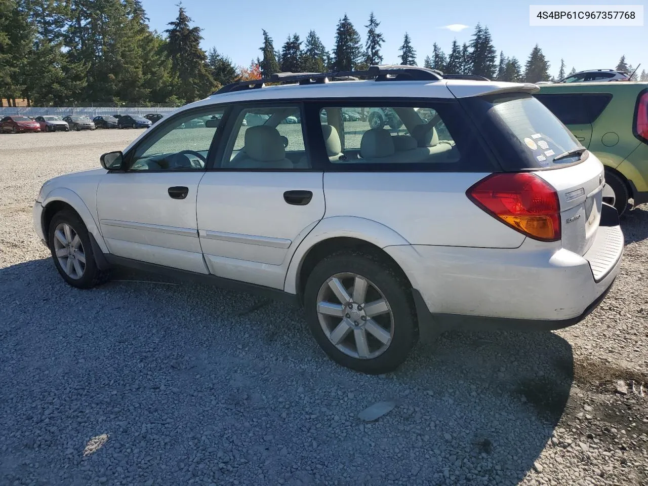 2006 Subaru Legacy Outback 2.5I VIN: 4S4BP61C967357768 Lot: 72609224