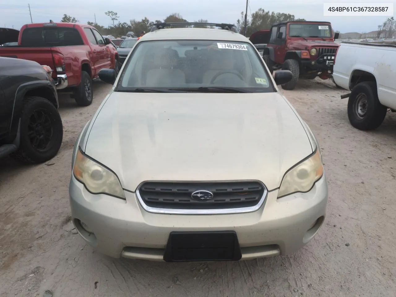 2006 Subaru Legacy Outback 2.5I VIN: 4S4BP61C367328587 Lot: 74679304