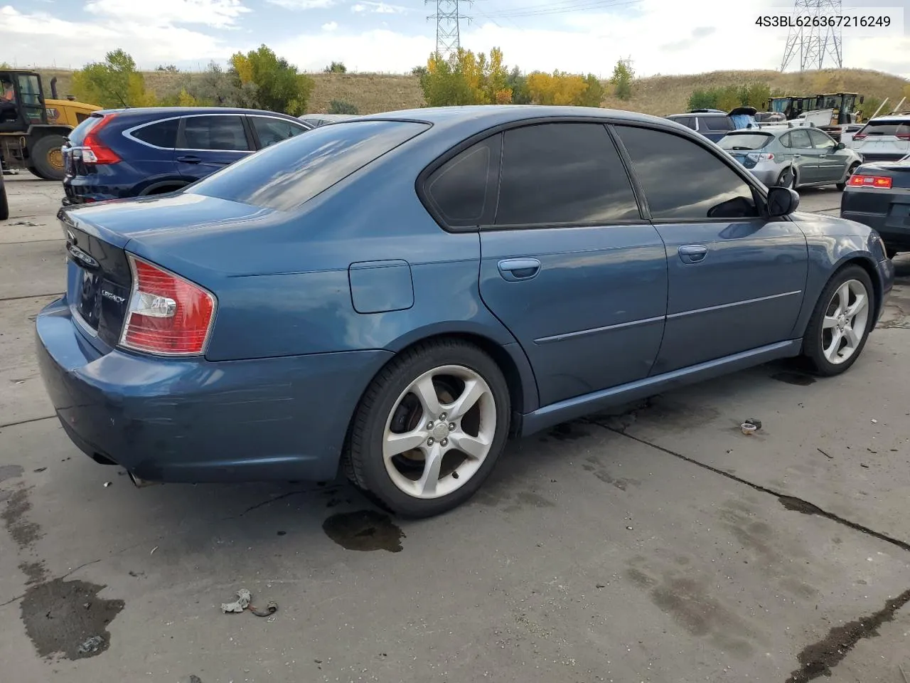 2006 Subaru Legacy 2.5I Limited VIN: 4S3BL626367216249 Lot: 75706664