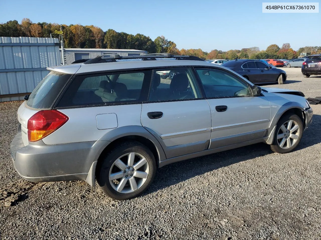 2006 Subaru Legacy Outback 2.5I VIN: 4S4BP61CX67361070 Lot: 77946394