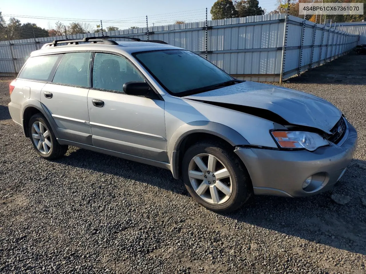 2006 Subaru Legacy Outback 2.5I VIN: 4S4BP61CX67361070 Lot: 77946394