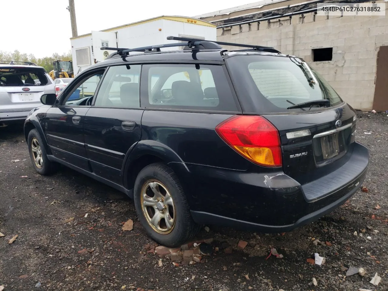 2007 Subaru Outback Outback 2.5I VIN: 4S4BP61C276318852 Lot: 53202804