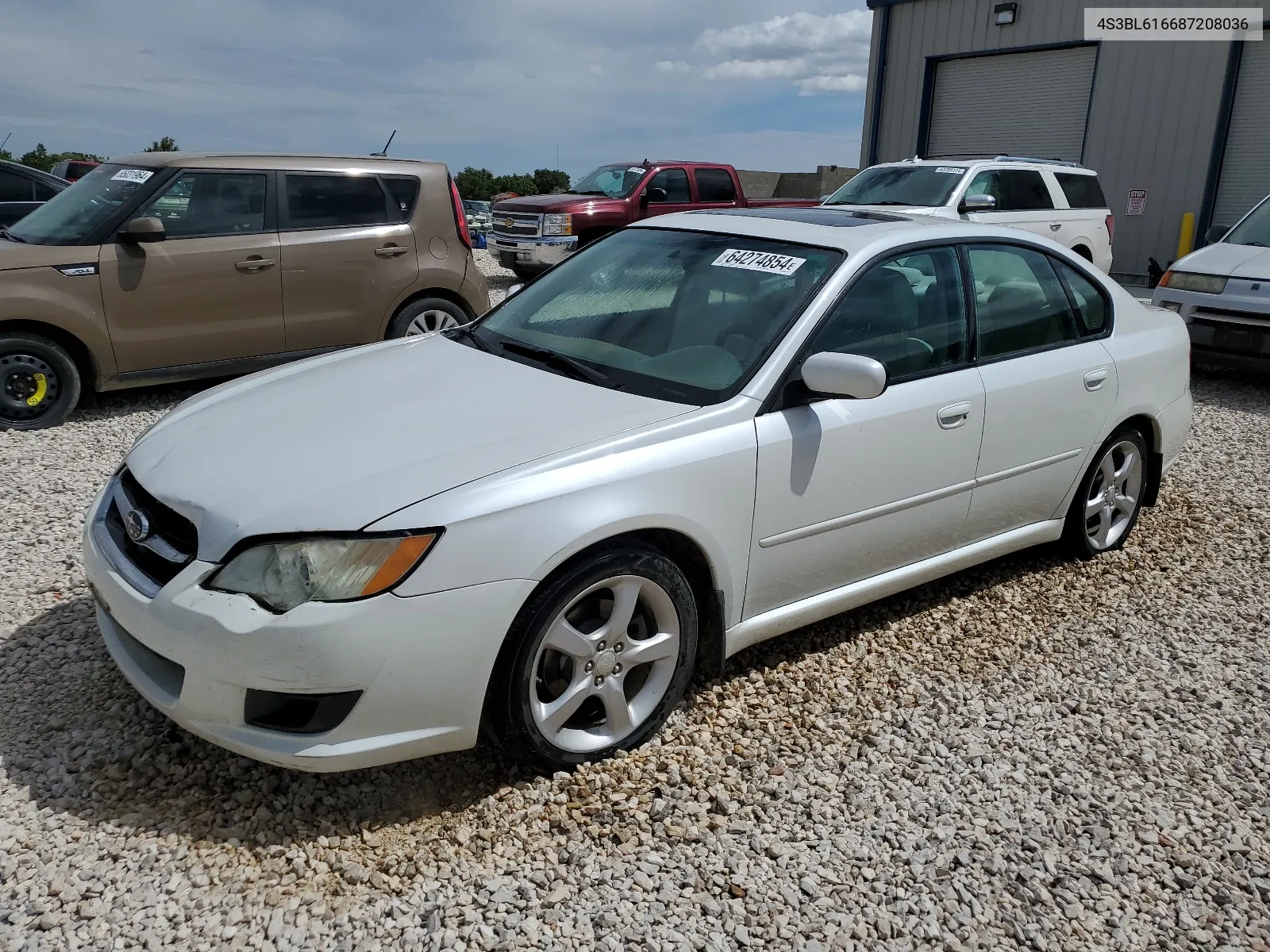 2008 Subaru Legacy 2.5I VIN: 4S3BL616687208036 Lot: 64274854