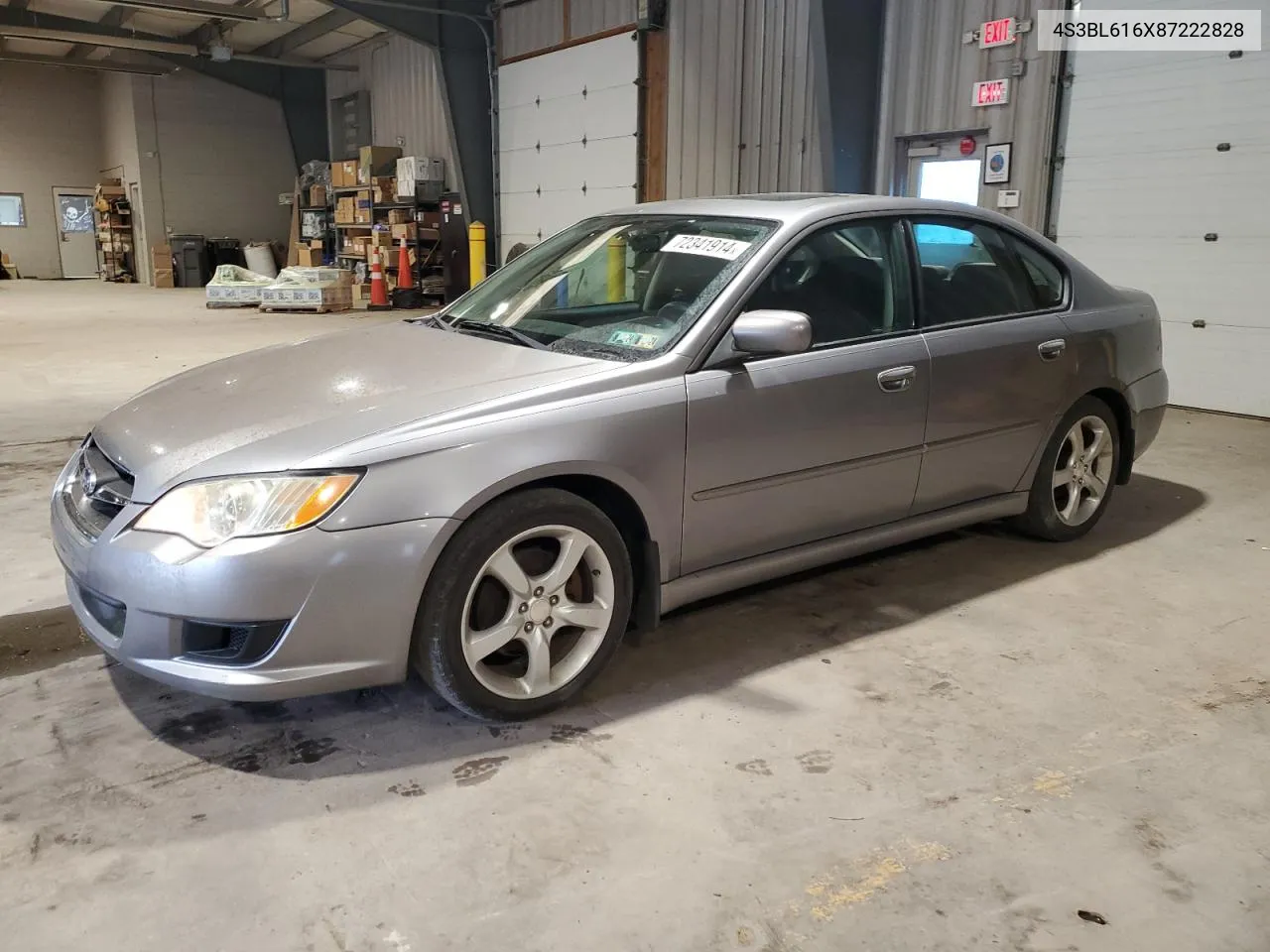 2008 Subaru Legacy 2.5I VIN: 4S3BL616X87222828 Lot: 72341914