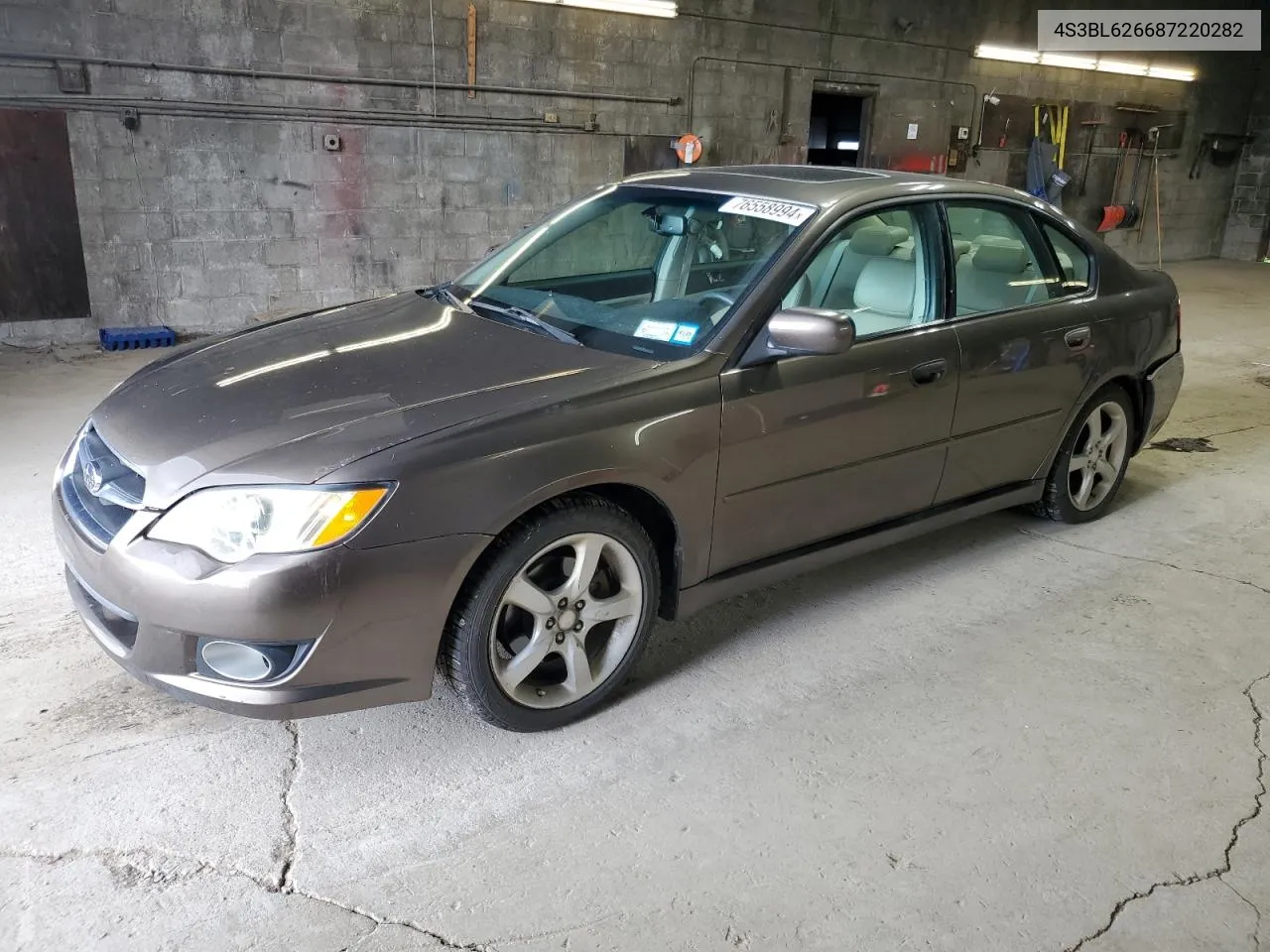 2008 Subaru Legacy 2.5I Limited VIN: 4S3BL626687220282 Lot: 76558994