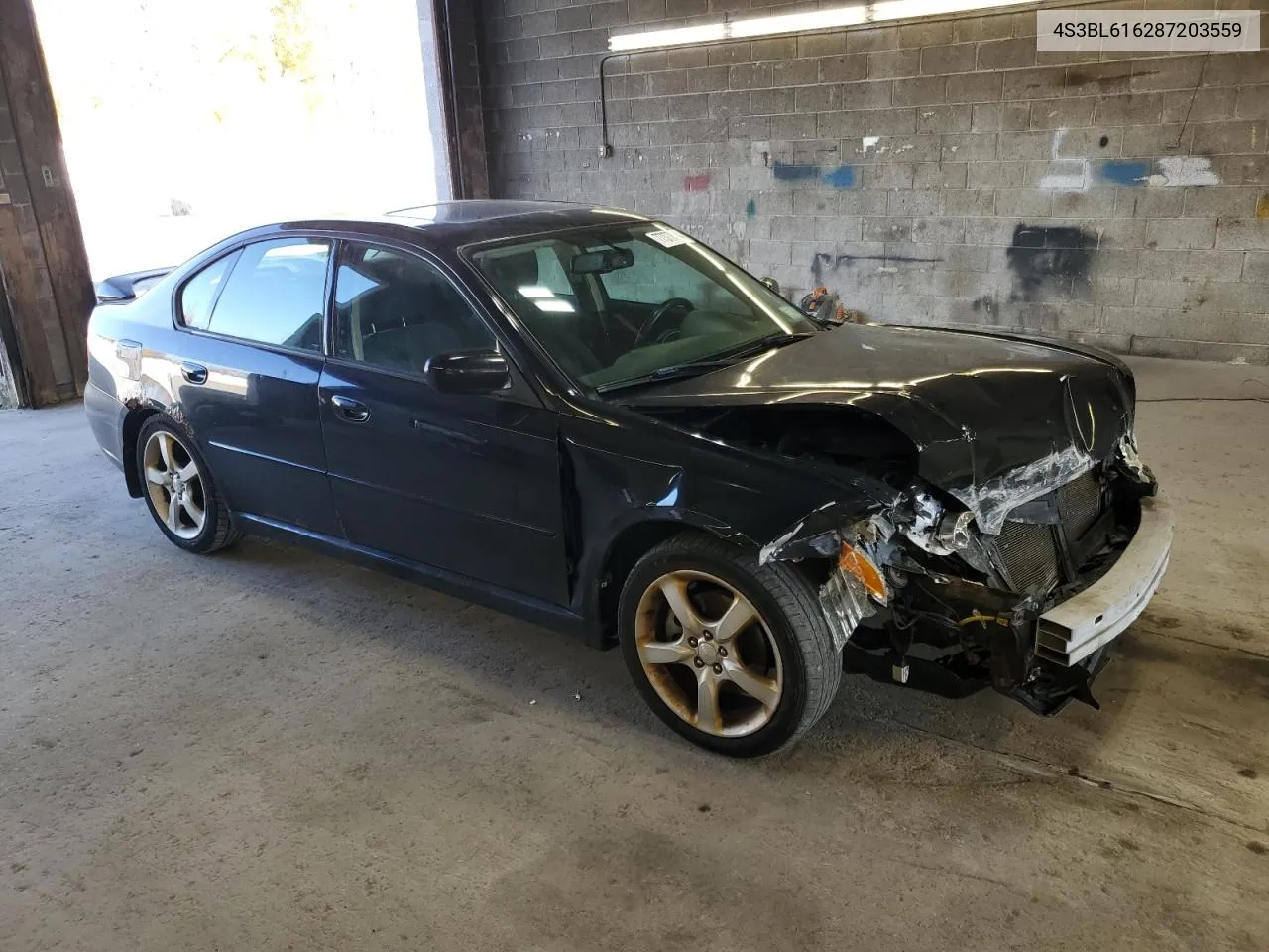 2008 Subaru Legacy 2.5I VIN: 4S3BL616287203559 Lot: 77377594