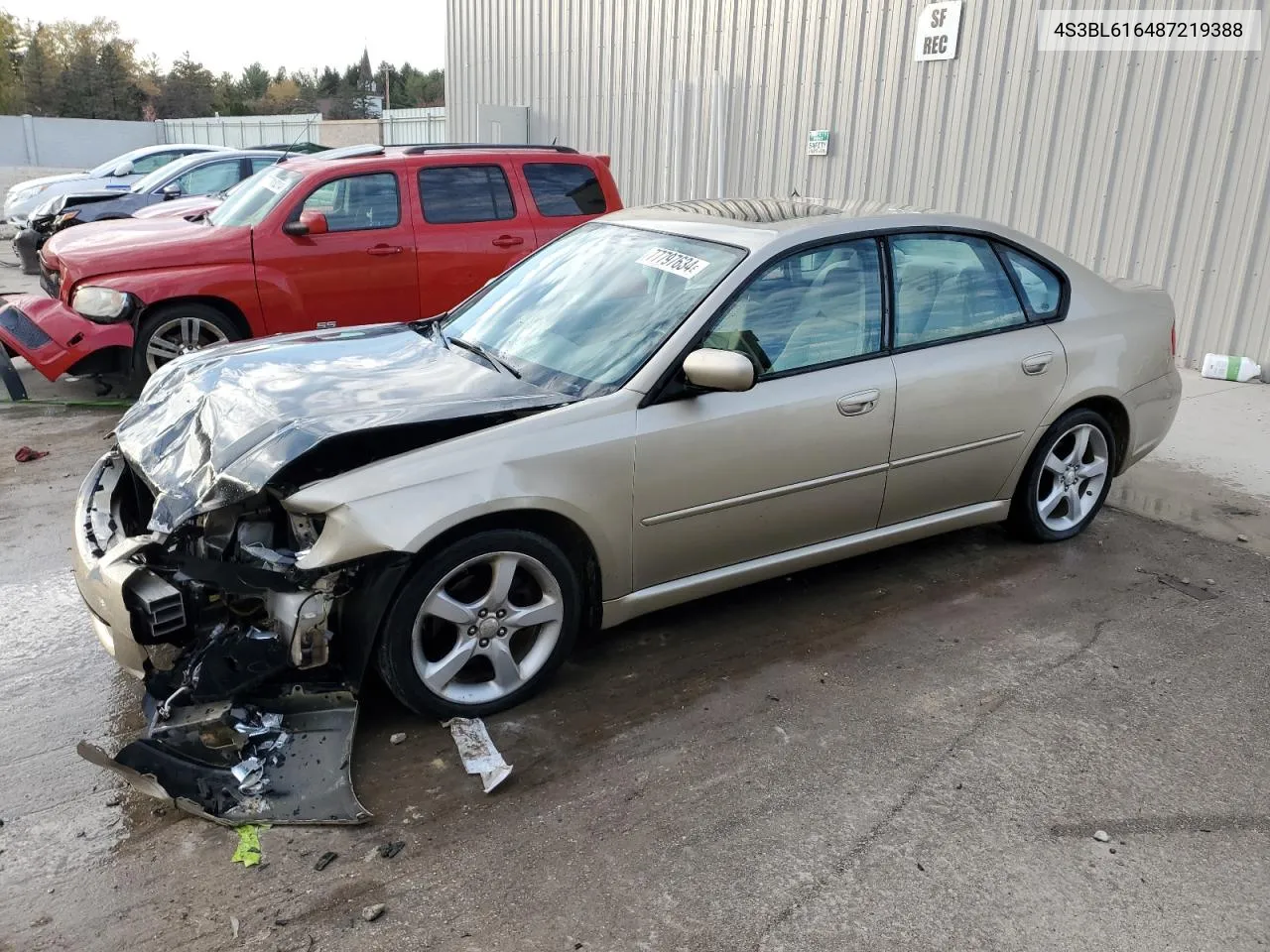 2008 Subaru Legacy 2.5I VIN: 4S3BL616487219388 Lot: 77797634