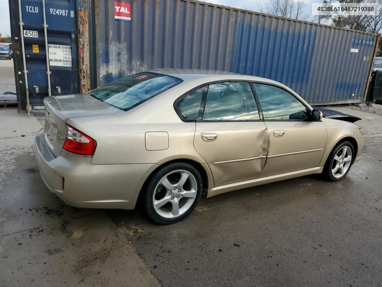 2008 Subaru Legacy 2.5I VIN: 4S3BL616487219388 Lot: 77797634