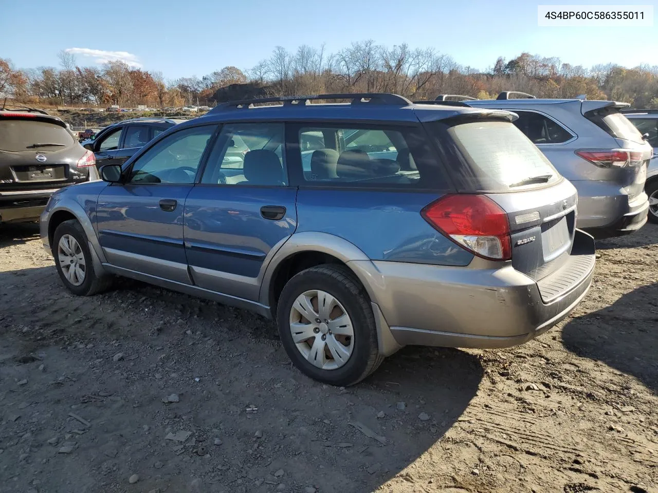 2008 Subaru Outback VIN: 4S4BP60C586355011 Lot: 79960934