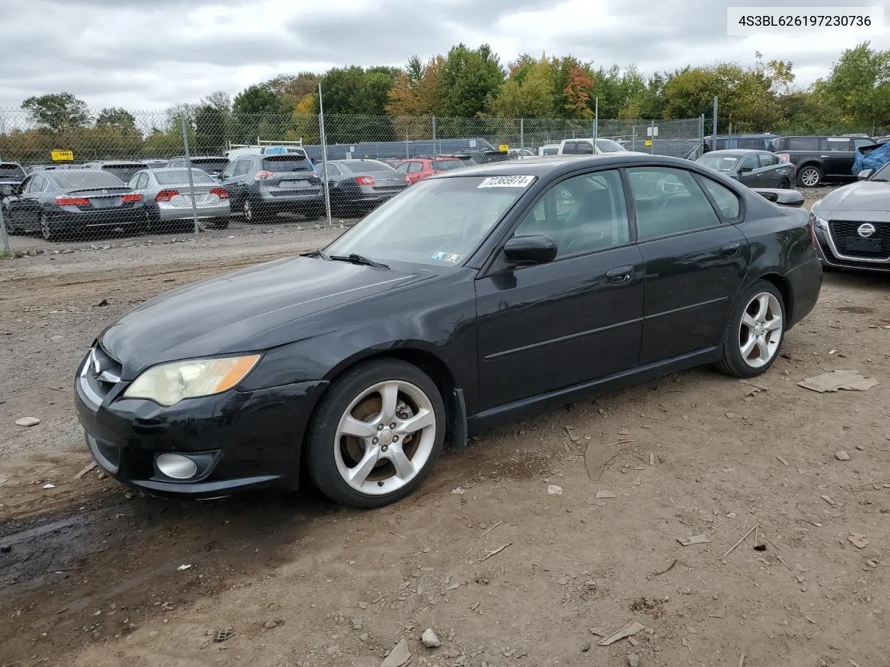 2009 Subaru Legacy 2.5I Limited VIN: 4S3BL626197230736 Lot: 72365974