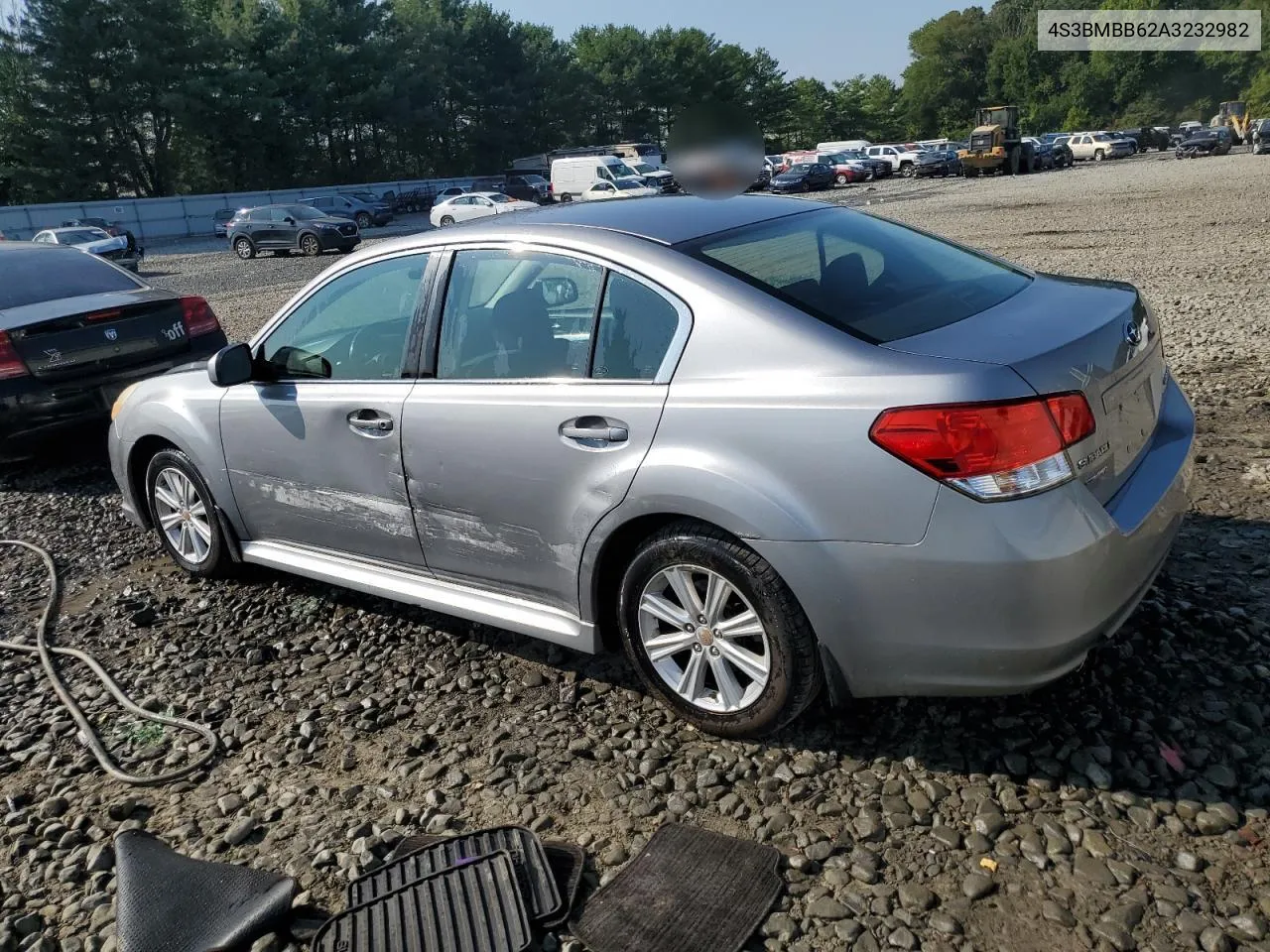 2010 Subaru Legacy 2.5I Premium VIN: 4S3BMBB62A3232982 Lot: 68953364