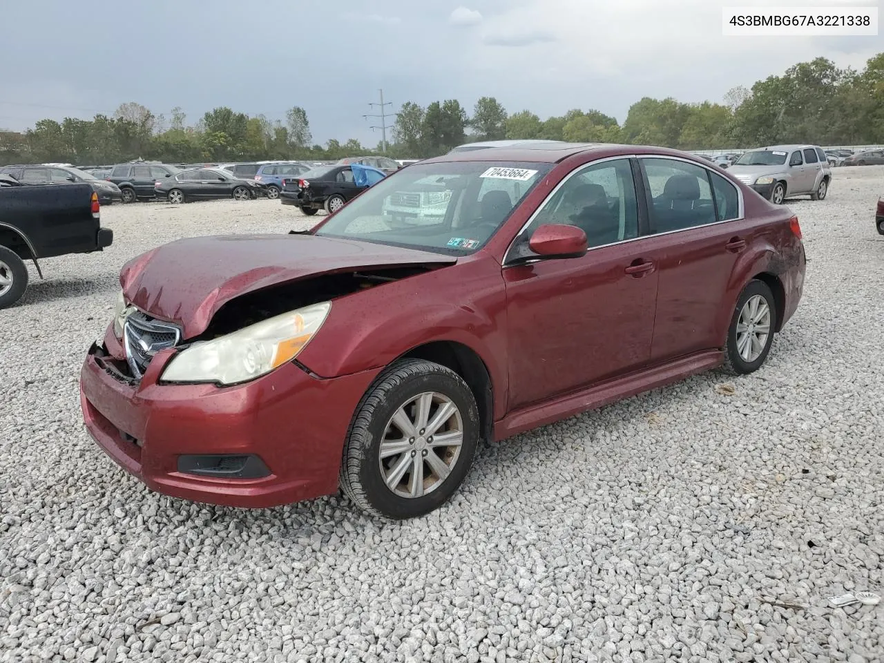 2010 Subaru Legacy 2.5I Premium VIN: 4S3BMBG67A3221338 Lot: 70453664