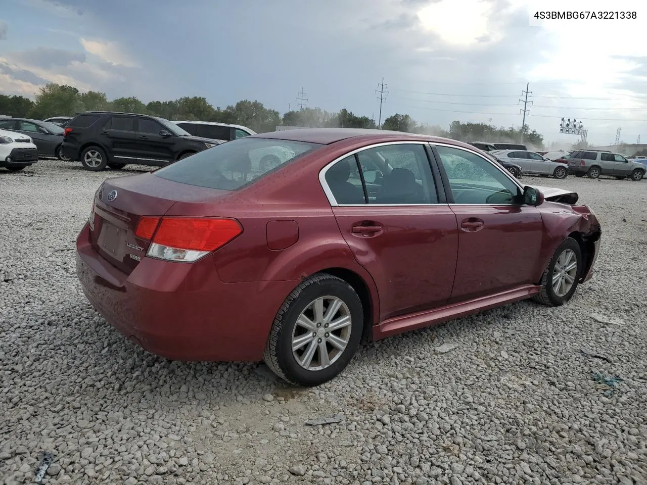 2010 Subaru Legacy 2.5I Premium VIN: 4S3BMBG67A3221338 Lot: 70453664