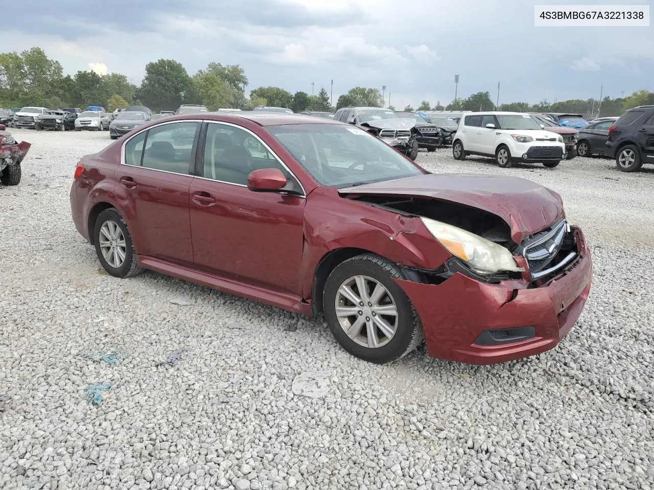 2010 Subaru Legacy 2.5I Premium VIN: 4S3BMBG67A3221338 Lot: 70453664