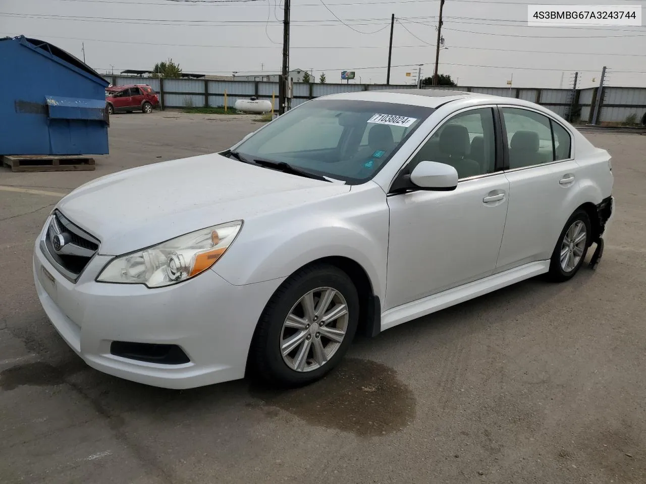 2010 Subaru Legacy 2.5I Premium VIN: 4S3BMBG67A3243744 Lot: 71038024