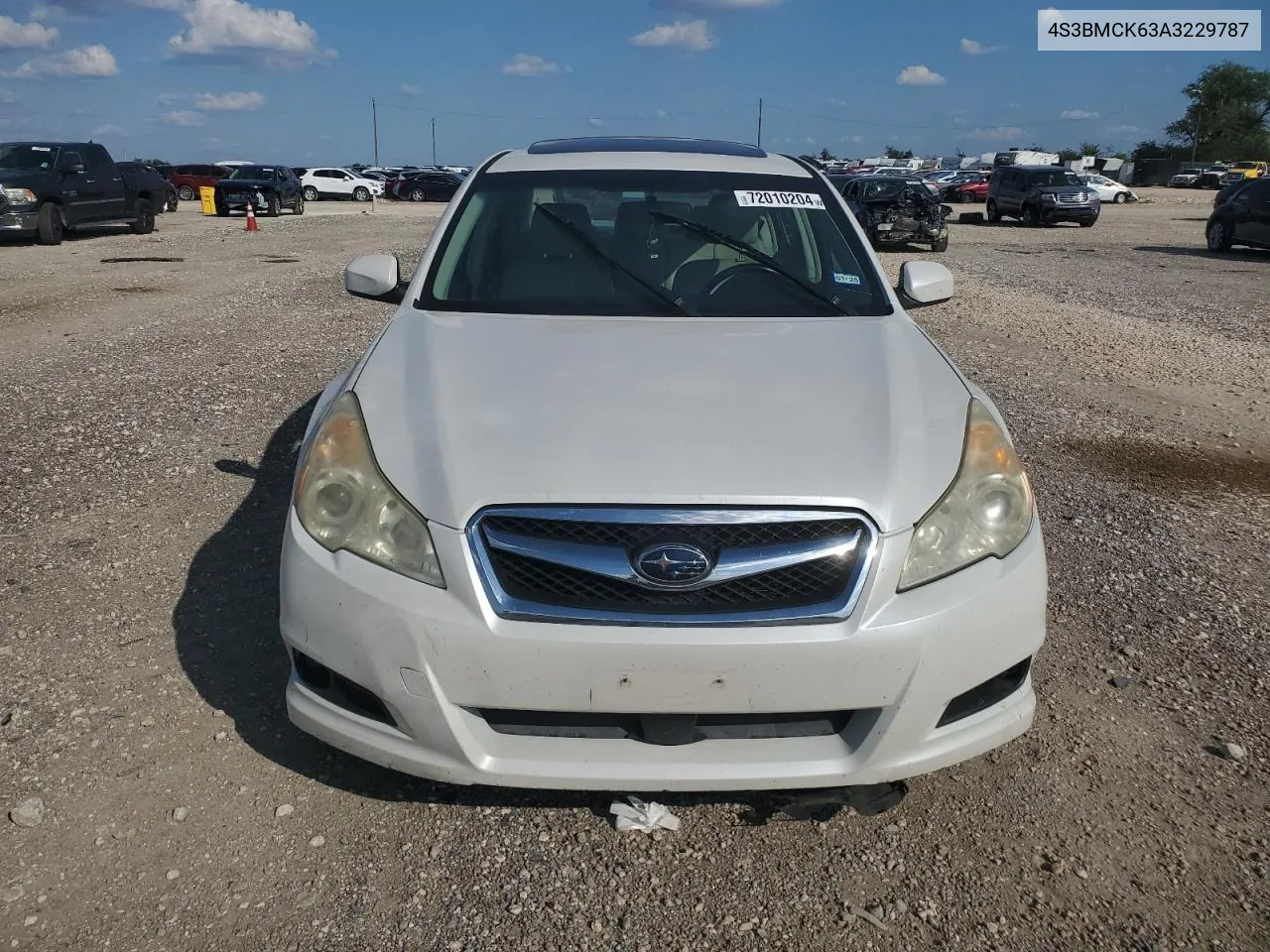 2010 Subaru Legacy 2.5I Limited VIN: 4S3BMCK63A3229787 Lot: 72010204