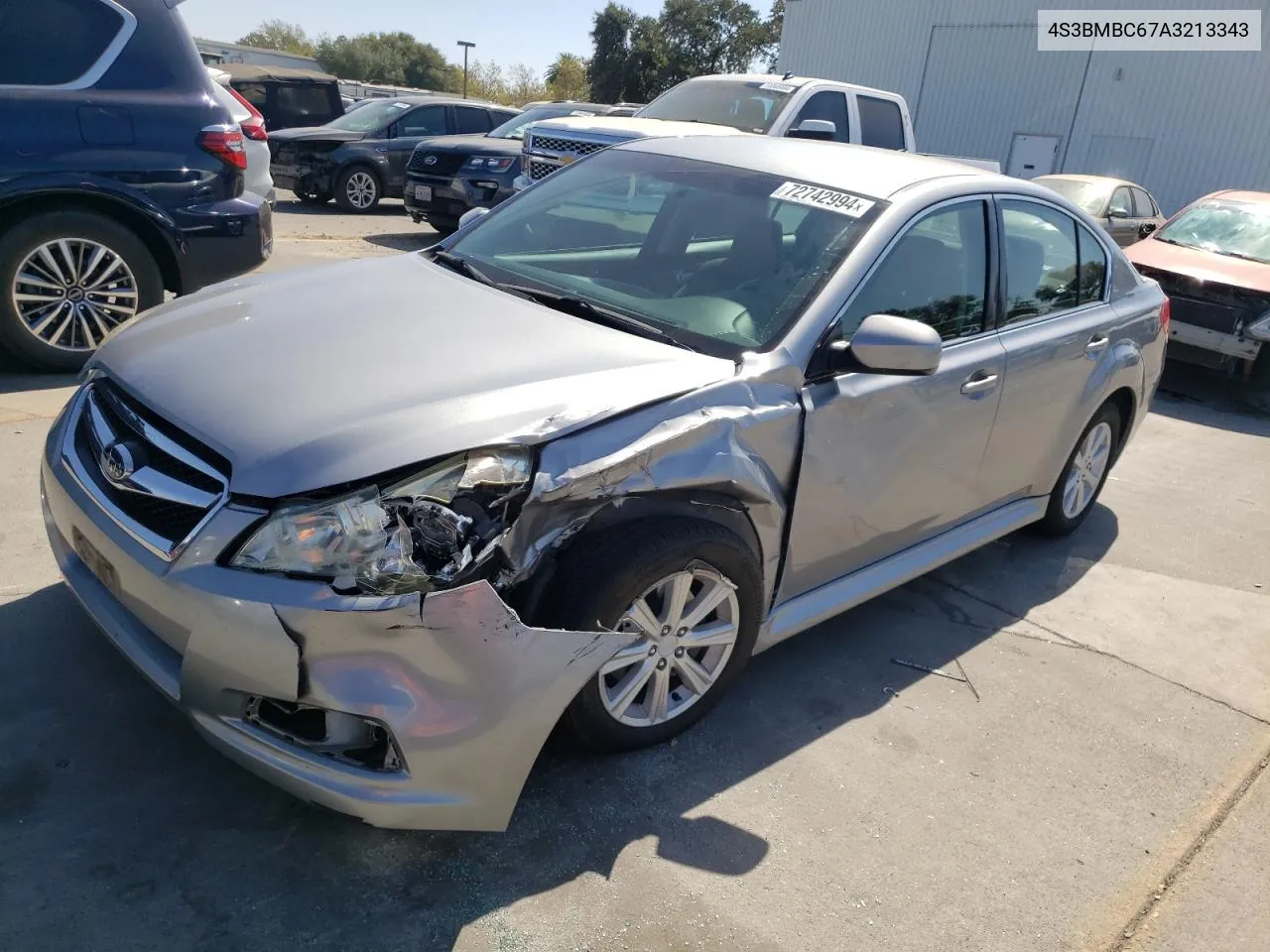 2010 Subaru Legacy 2.5I Premium VIN: 4S3BMBC67A3213343 Lot: 72742994