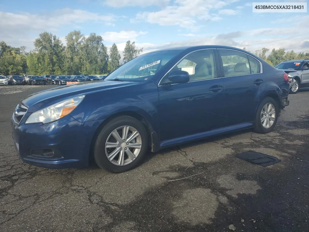 2010 Subaru Legacy 2.5I Premium VIN: 4S3BMCC6XA3218431 Lot: 74110874