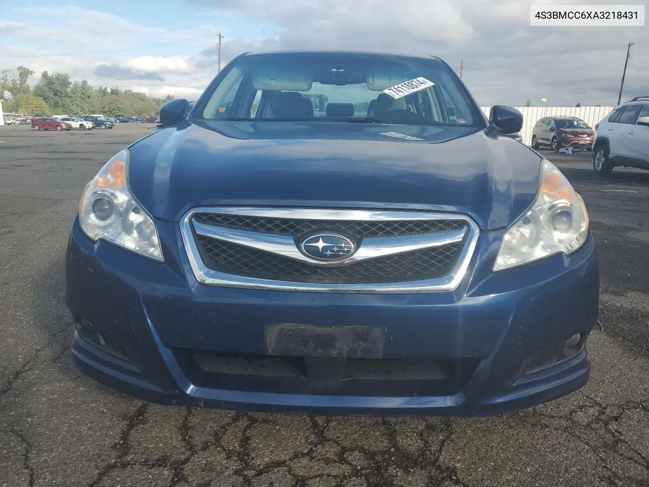 2010 Subaru Legacy 2.5I Premium VIN: 4S3BMCC6XA3218431 Lot: 74110874