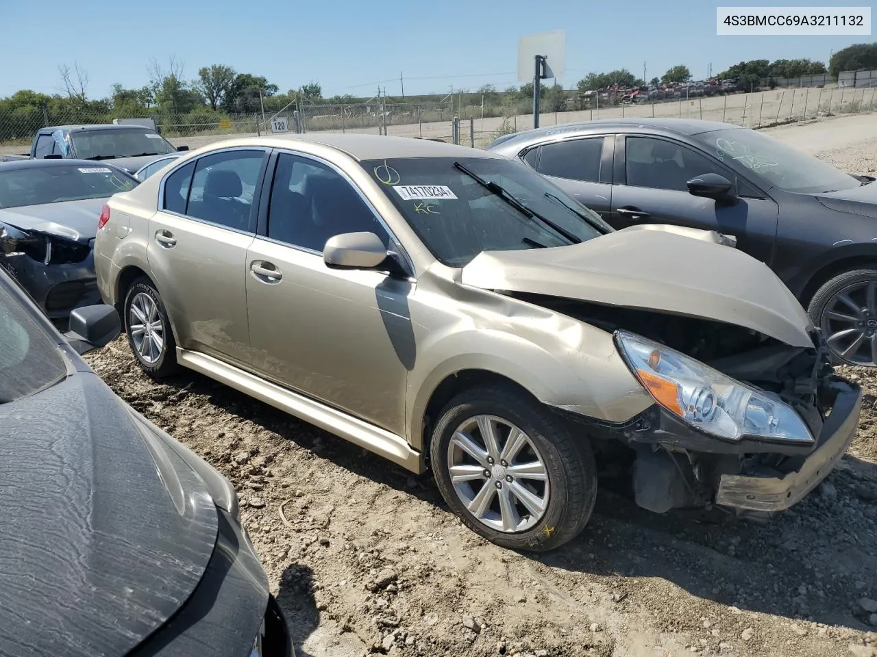 2010 Subaru Legacy 2.5I Premium VIN: 4S3BMCC69A3211132 Lot: 74170234