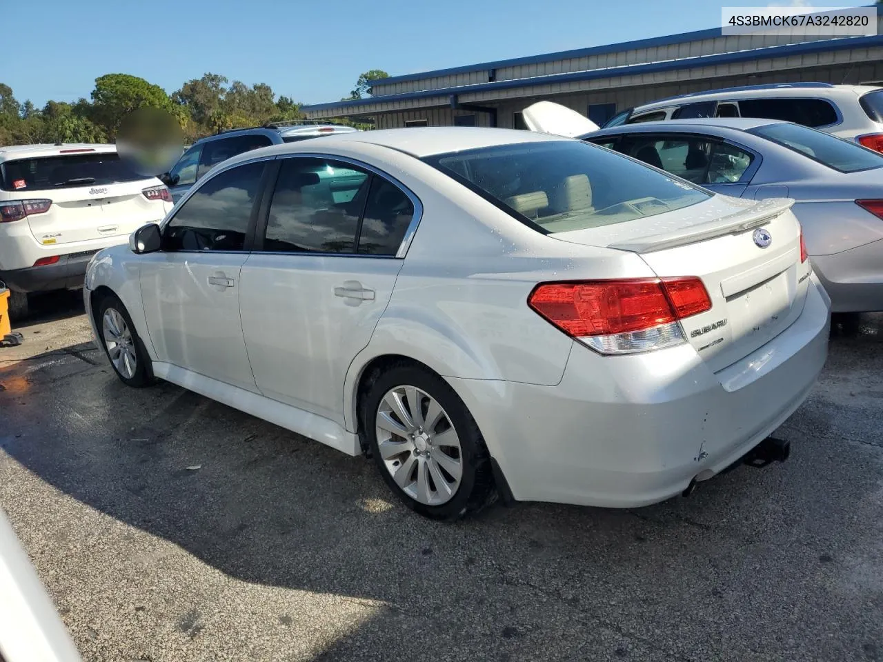 2010 Subaru Legacy 2.5I Limited VIN: 4S3BMCK67A3242820 Lot: 76161604