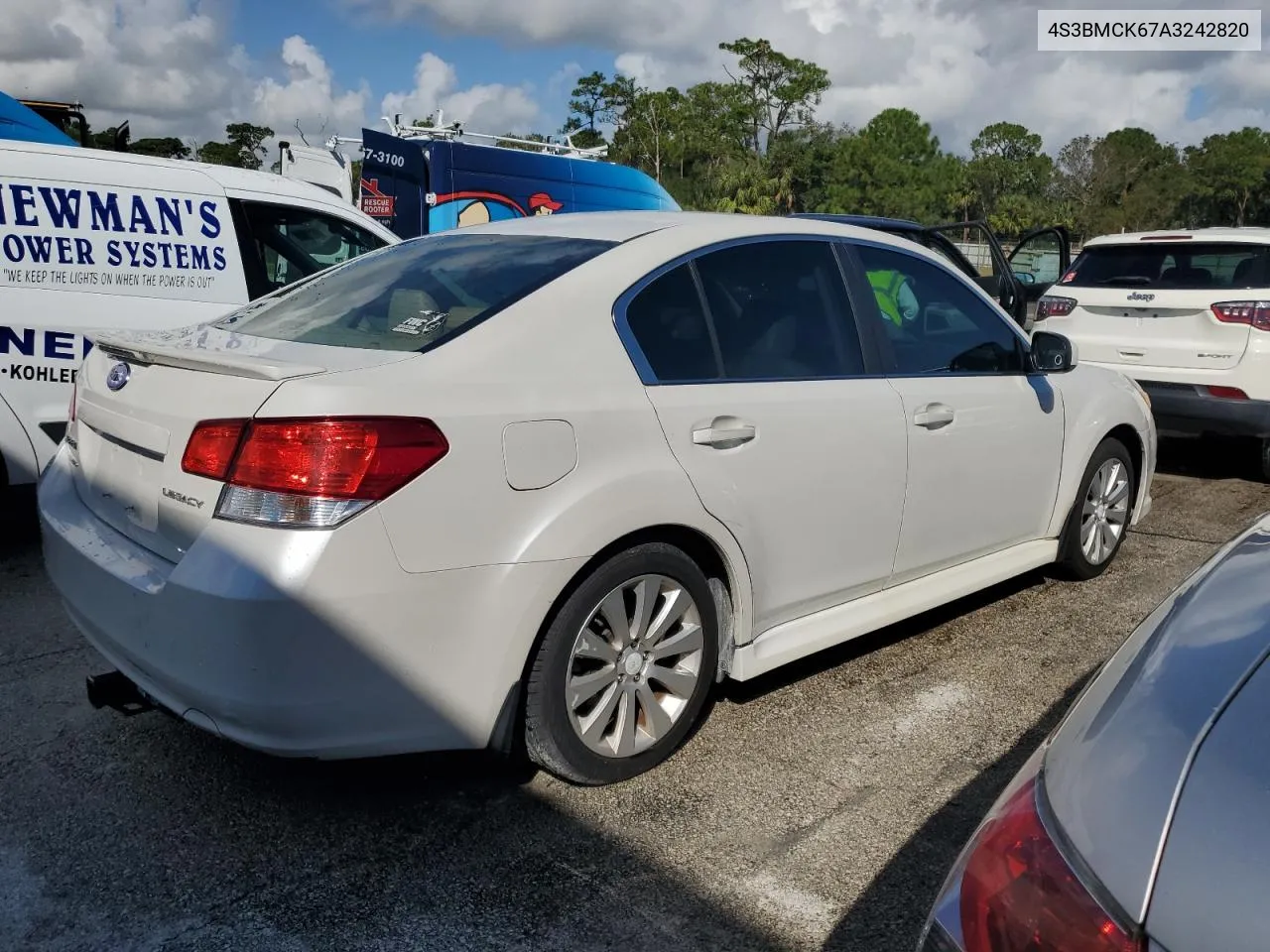 2010 Subaru Legacy 2.5I Limited VIN: 4S3BMCK67A3242820 Lot: 76161604