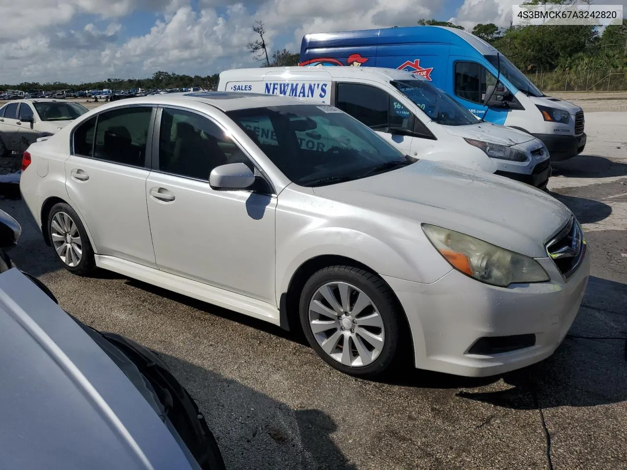 2010 Subaru Legacy 2.5I Limited VIN: 4S3BMCK67A3242820 Lot: 76161604