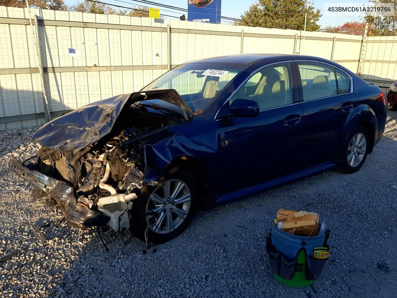 2010 Subaru Legacy 2.5I Premium VIN: 4S3BMCD61A3219756 Lot: 77452244