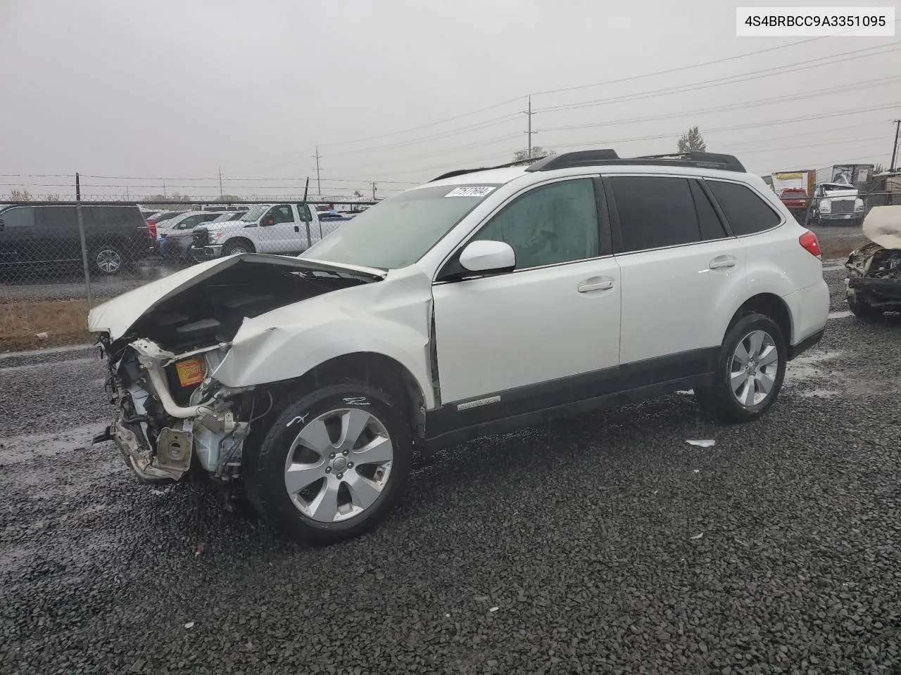 2010 Subaru Outback 2.5I Premium VIN: 4S4BRBCC9A3351095 Lot: 77577604