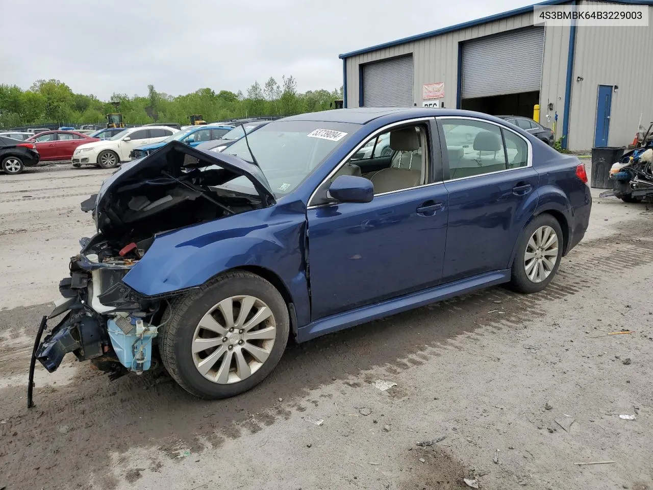 2011 Subaru Legacy 2.5I Limited VIN: 4S3BMBK64B3229003 Lot: 53739094