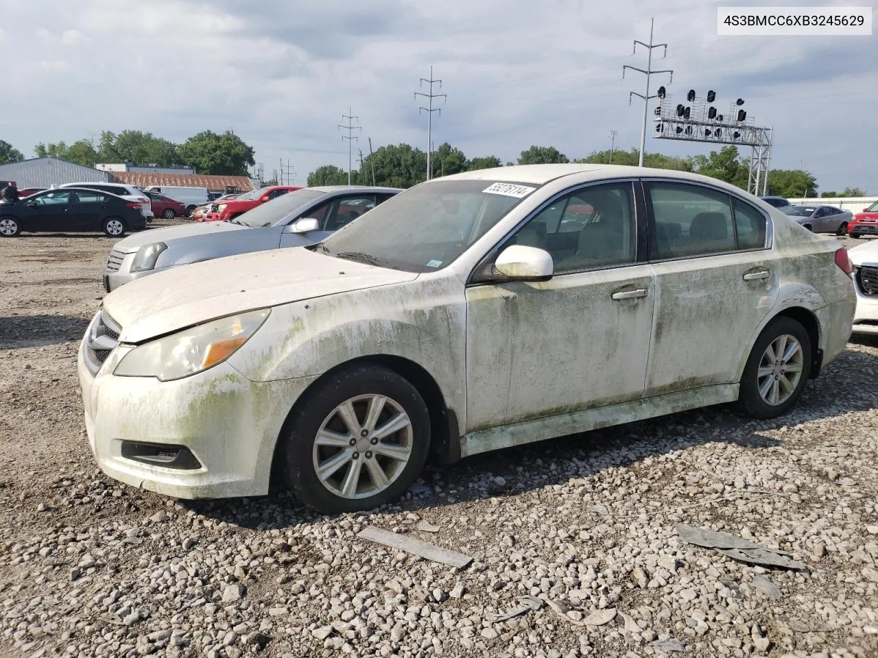 2011 Subaru Legacy 2.5I Premium VIN: 4S3BMCC6XB3245629 Lot: 55276114