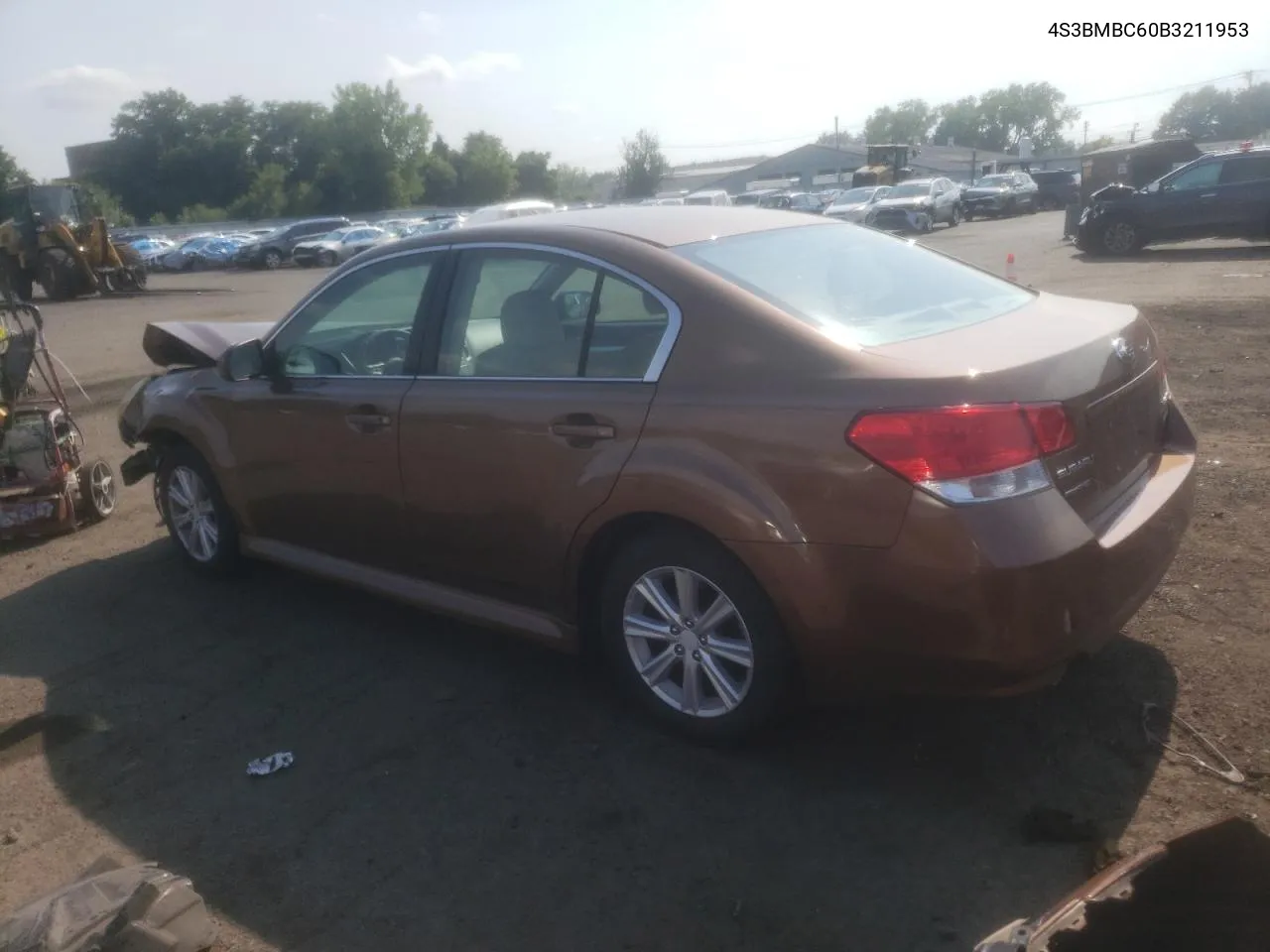 2011 Subaru Legacy 2.5I Premium VIN: 4S3BMBC60B3211953 Lot: 62491604