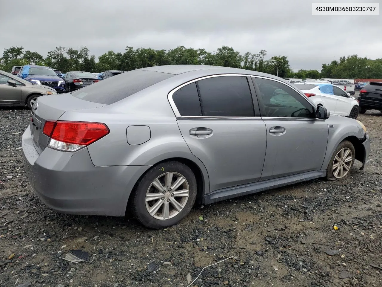 2011 Subaru Legacy 2.5I Premium VIN: 4S3BMBB66B3230797 Lot: 68475344