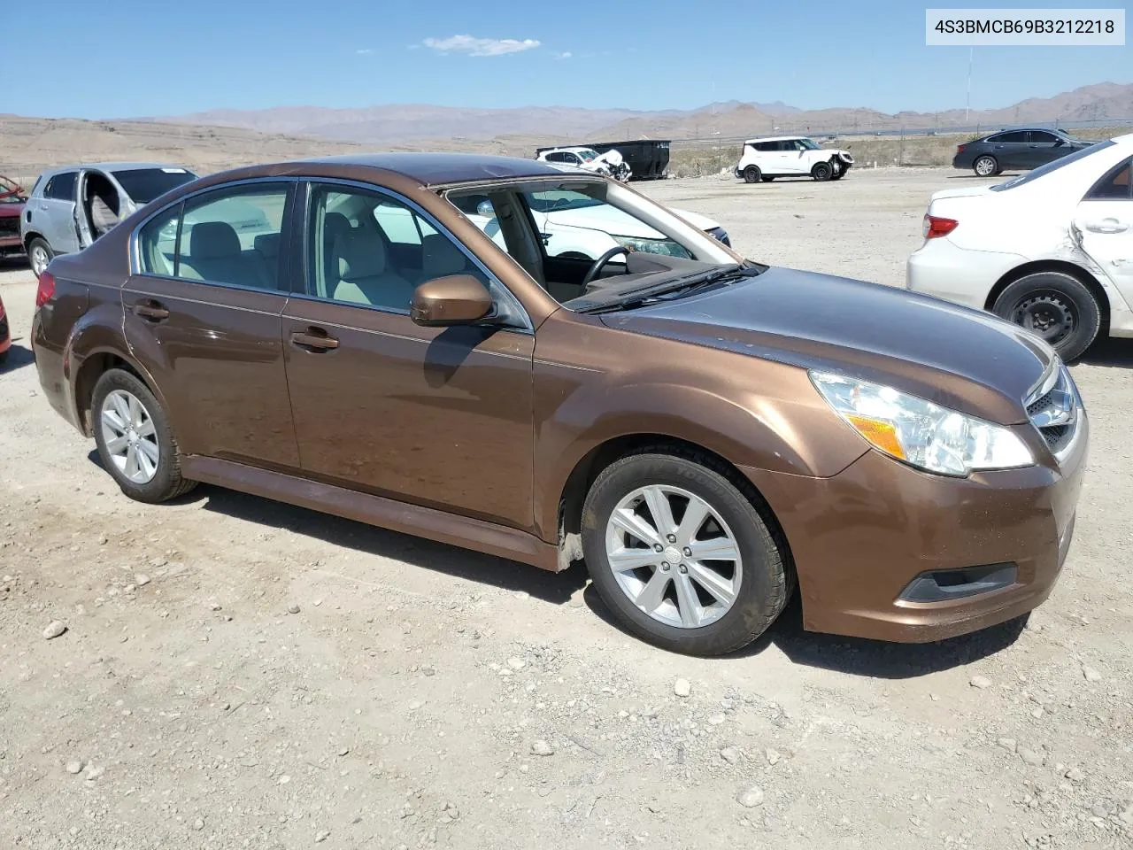 2011 Subaru Legacy 2.5I Premium VIN: 4S3BMCB69B3212218 Lot: 68559644