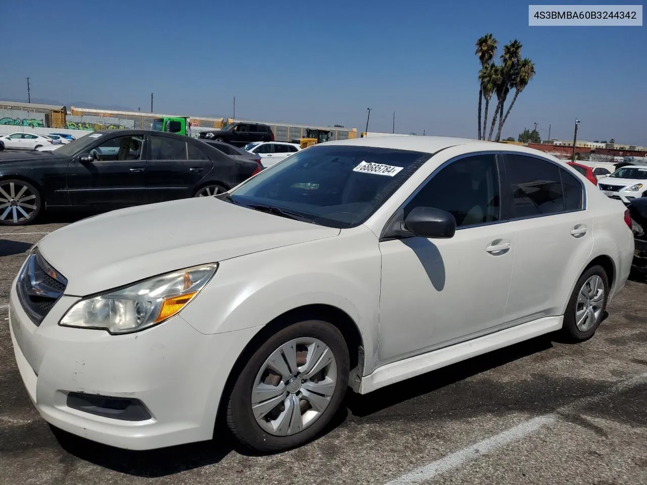 2011 Subaru Legacy 2.5I VIN: 4S3BMBA60B3244342 Lot: 68685784