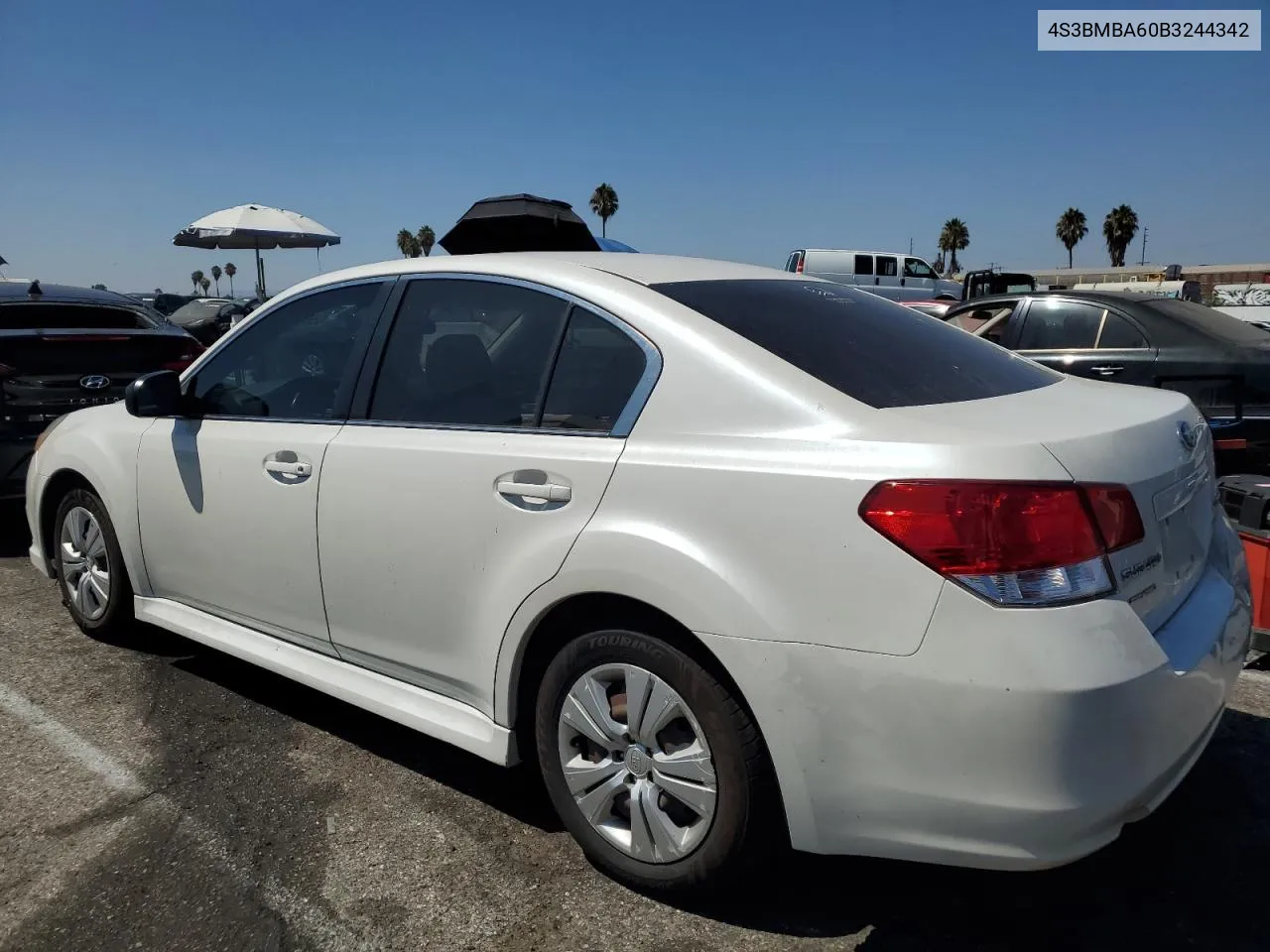 2011 Subaru Legacy 2.5I VIN: 4S3BMBA60B3244342 Lot: 68685784