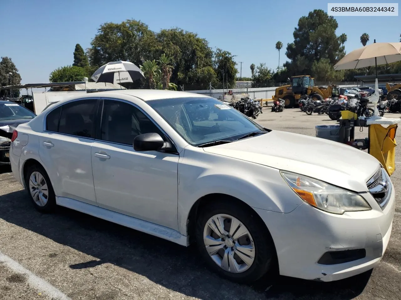 4S3BMBA60B3244342 2011 Subaru Legacy 2.5I