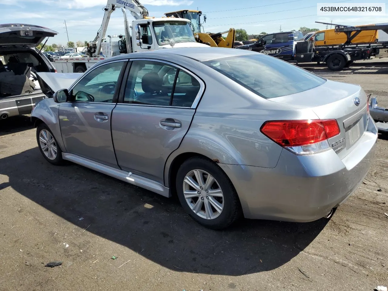 2011 Subaru Legacy 2.5I Premium VIN: 4S3BMCC64B3216708 Lot: 68898044