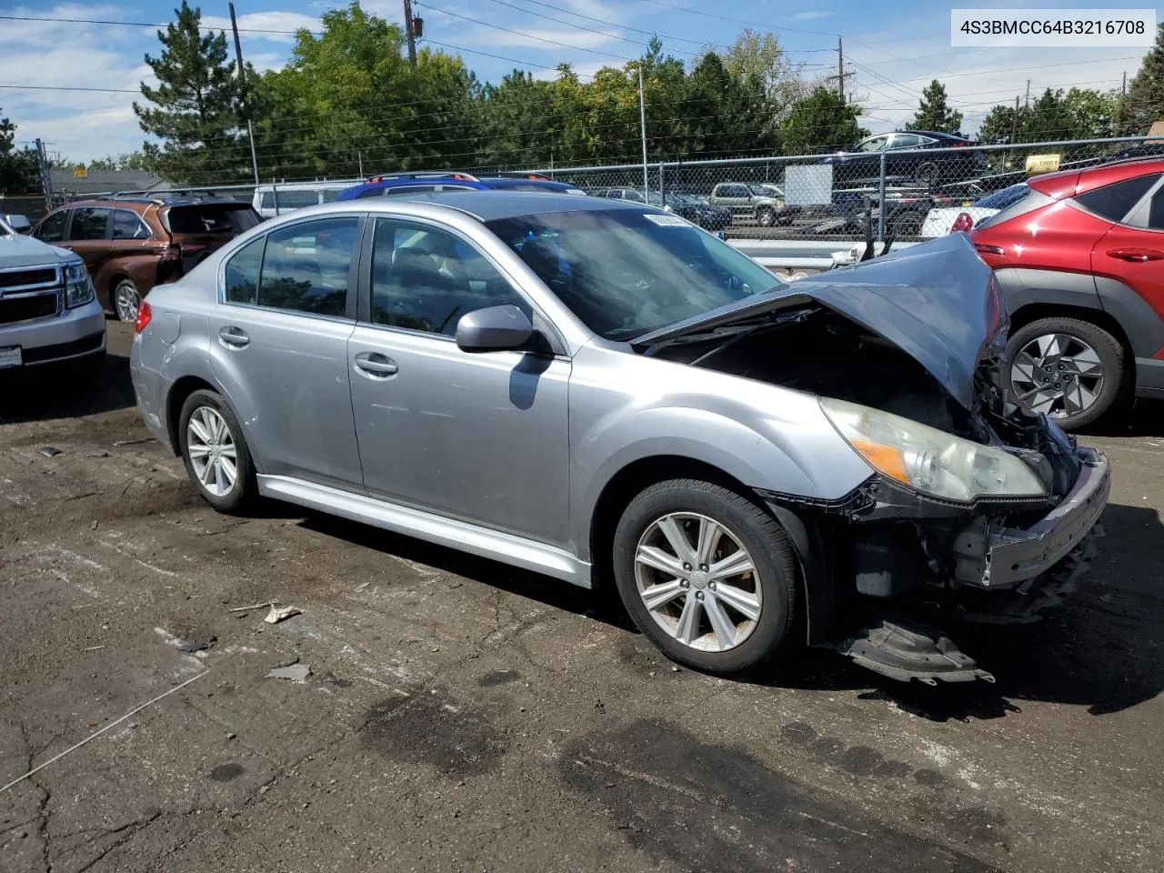 4S3BMCC64B3216708 2011 Subaru Legacy 2.5I Premium