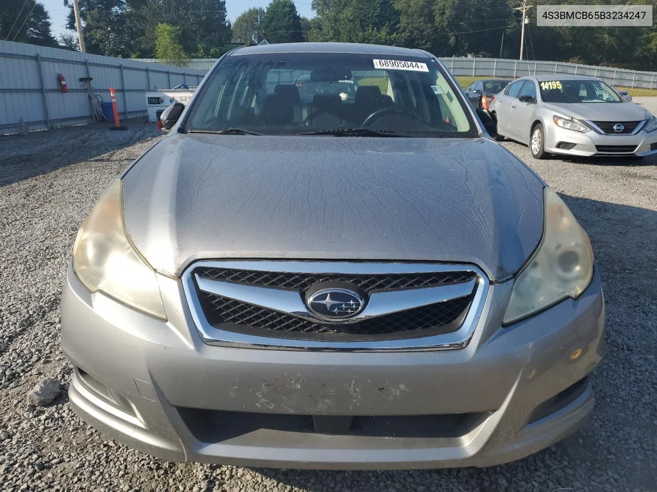 2011 Subaru Legacy 2.5I Premium VIN: 4S3BMCB65B3234247 Lot: 68905044