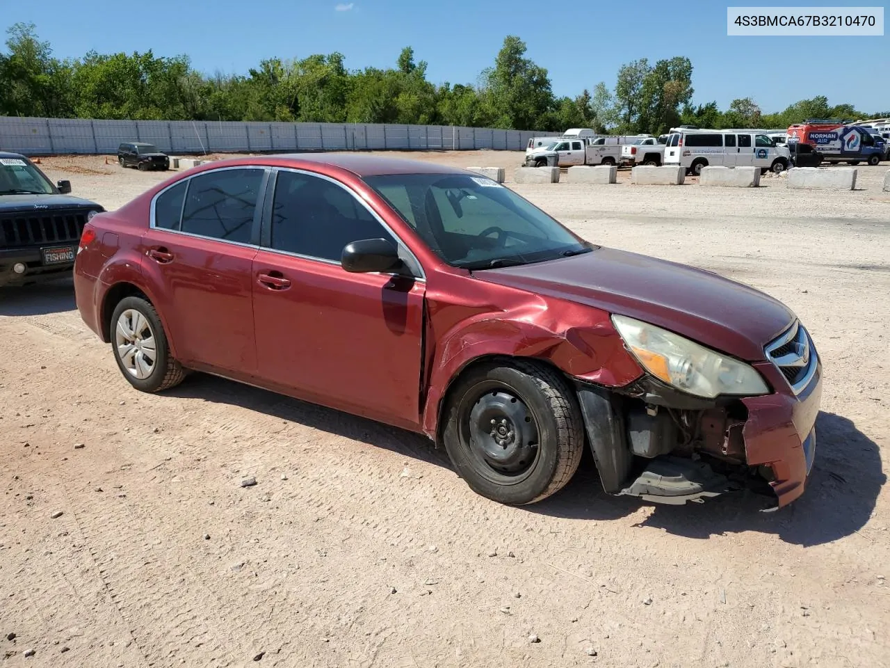 4S3BMCA67B3210470 2011 Subaru Legacy 2.5I