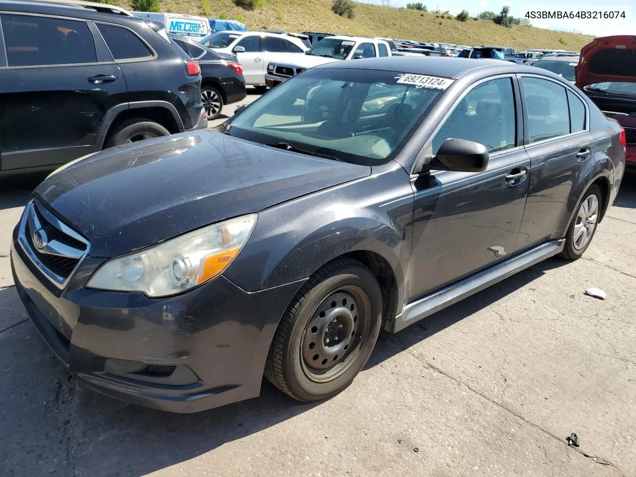 2011 Subaru Legacy 2.5I VIN: 4S3BMBA64B3216074 Lot: 69213124