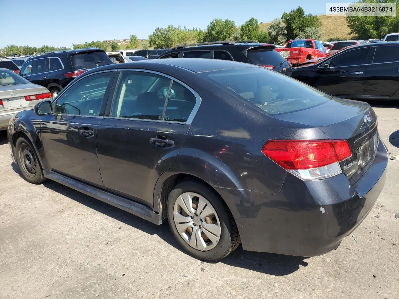 2011 Subaru Legacy 2.5I VIN: 4S3BMBA64B3216074 Lot: 69213124