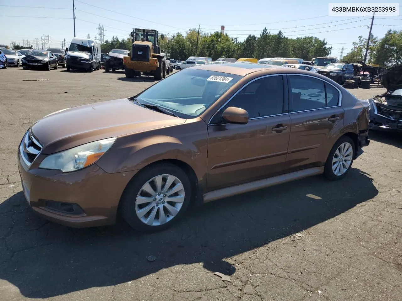 2011 Subaru Legacy 2.5I Limited VIN: 4S3BMBK6XB3253998 Lot: 69621304