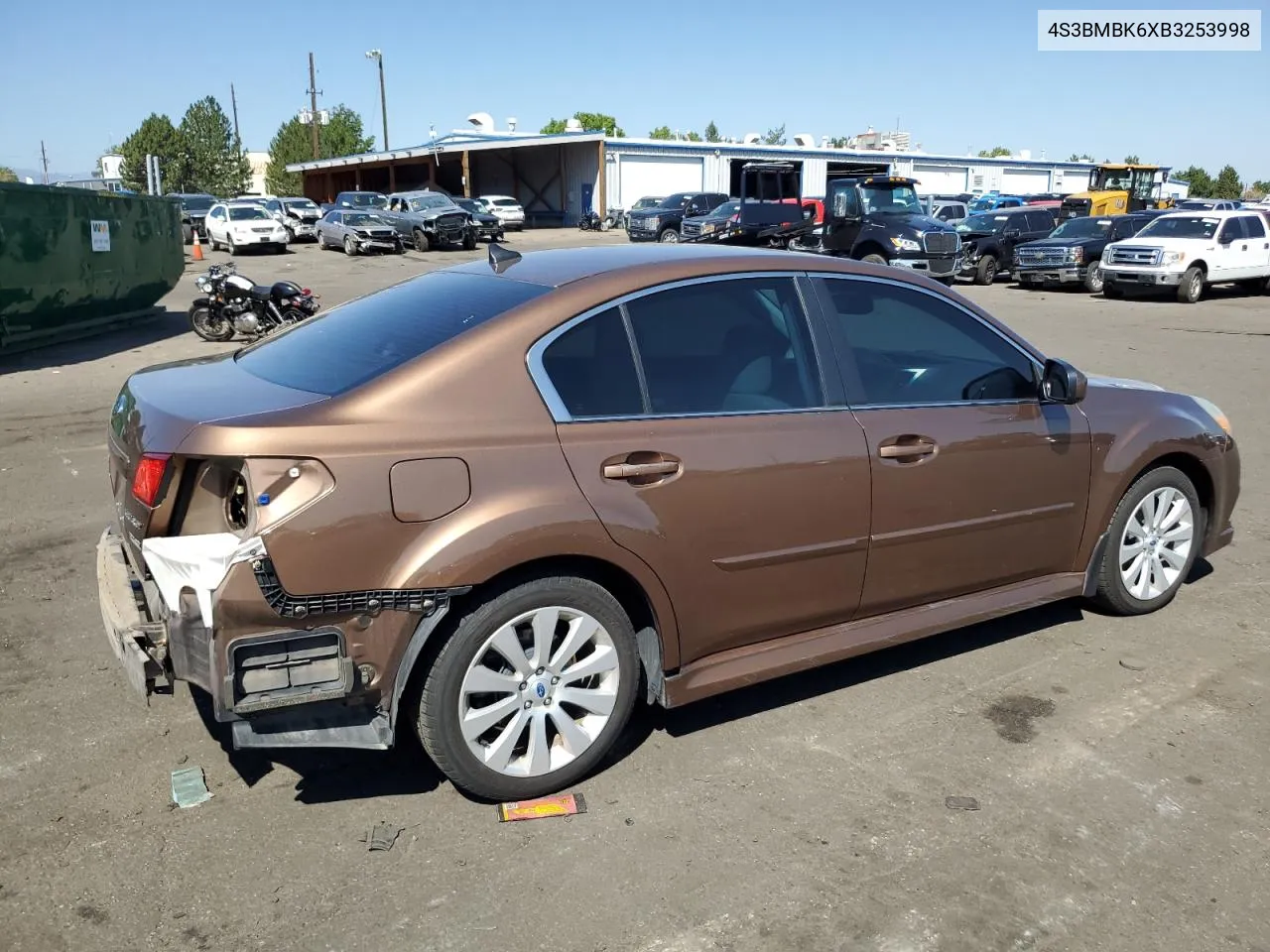 2011 Subaru Legacy 2.5I Limited VIN: 4S3BMBK6XB3253998 Lot: 69621304