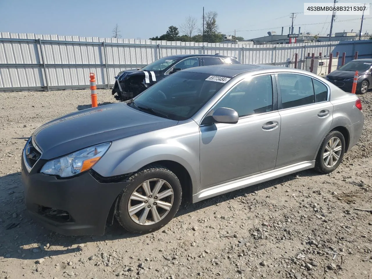 2011 Subaru Legacy 2.5I Premium VIN: 4S3BMBG68B3215307 Lot: 69773484