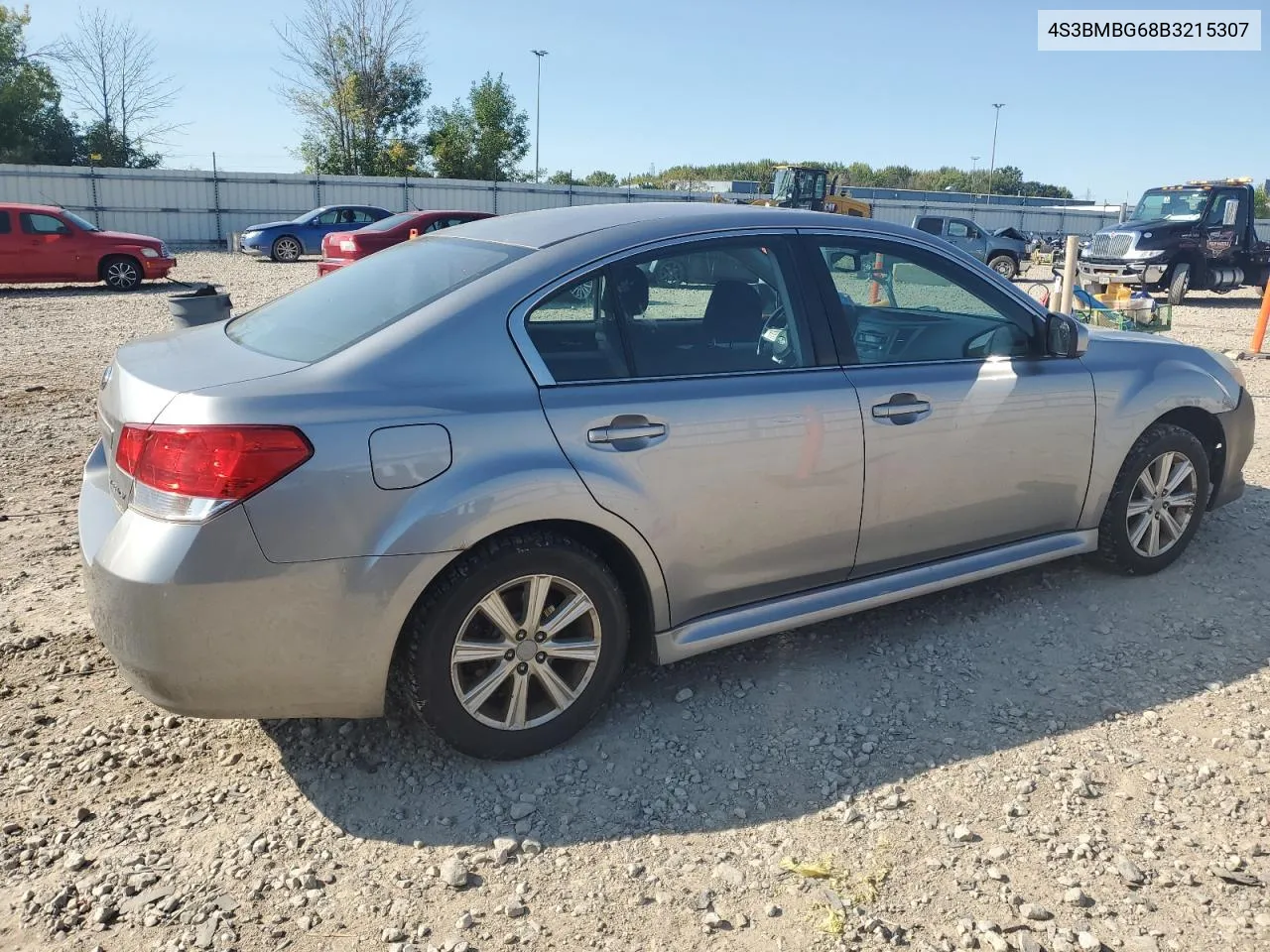 2011 Subaru Legacy 2.5I Premium VIN: 4S3BMBG68B3215307 Lot: 69773484