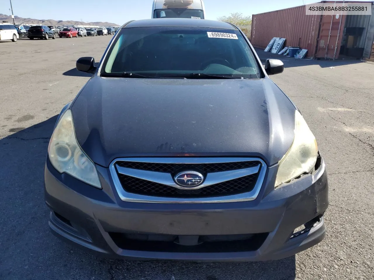 2011 Subaru Legacy 2.5I VIN: 4S3BMBA68B3255881 Lot: 69890324